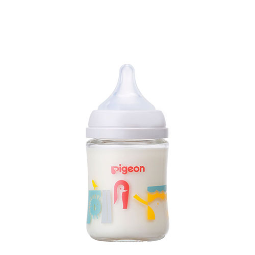母乳実感哺乳びん 耐熱ガラス160ml (Zoo) 本体