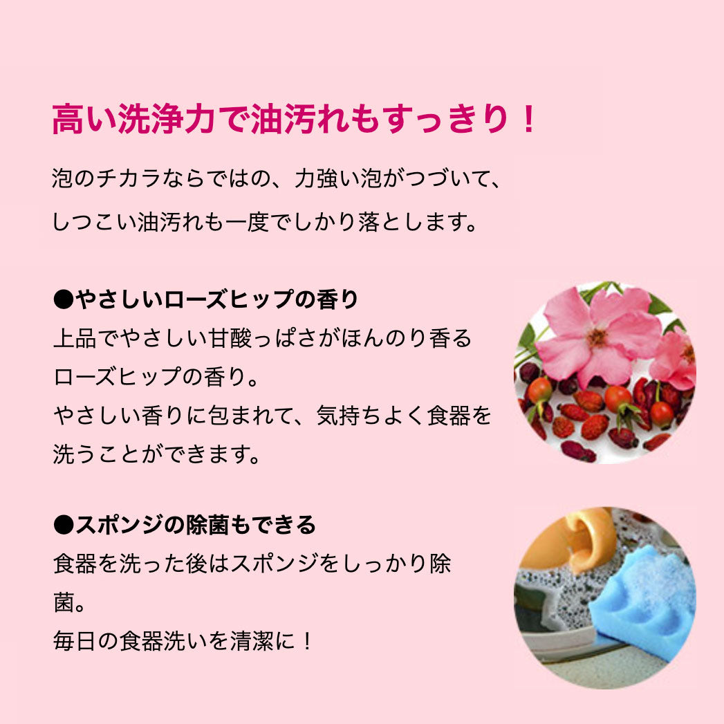 高い洗浄力で油汚れもすっきり!