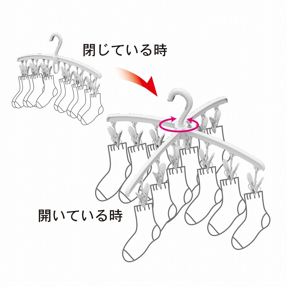 クロスハンガー開閉イメージ