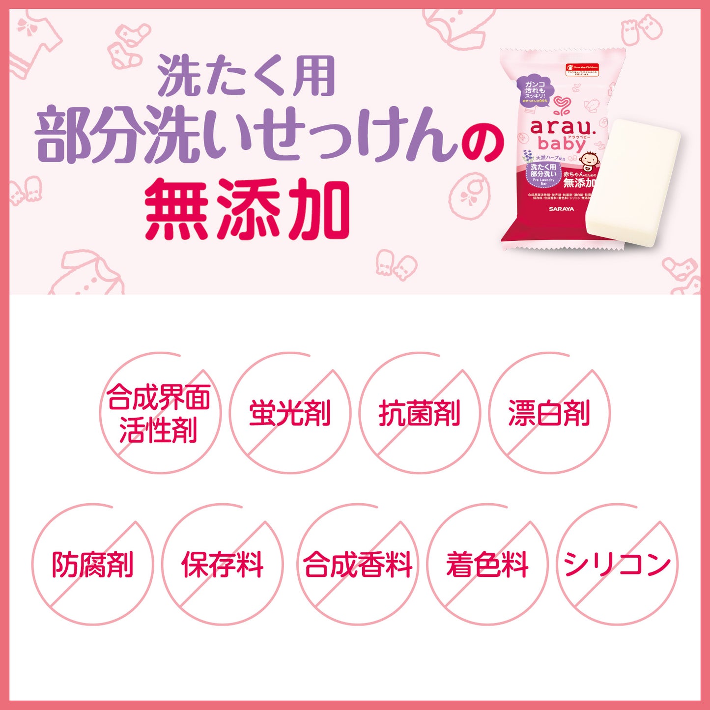 洗たく用部分洗いせっけんの無添加