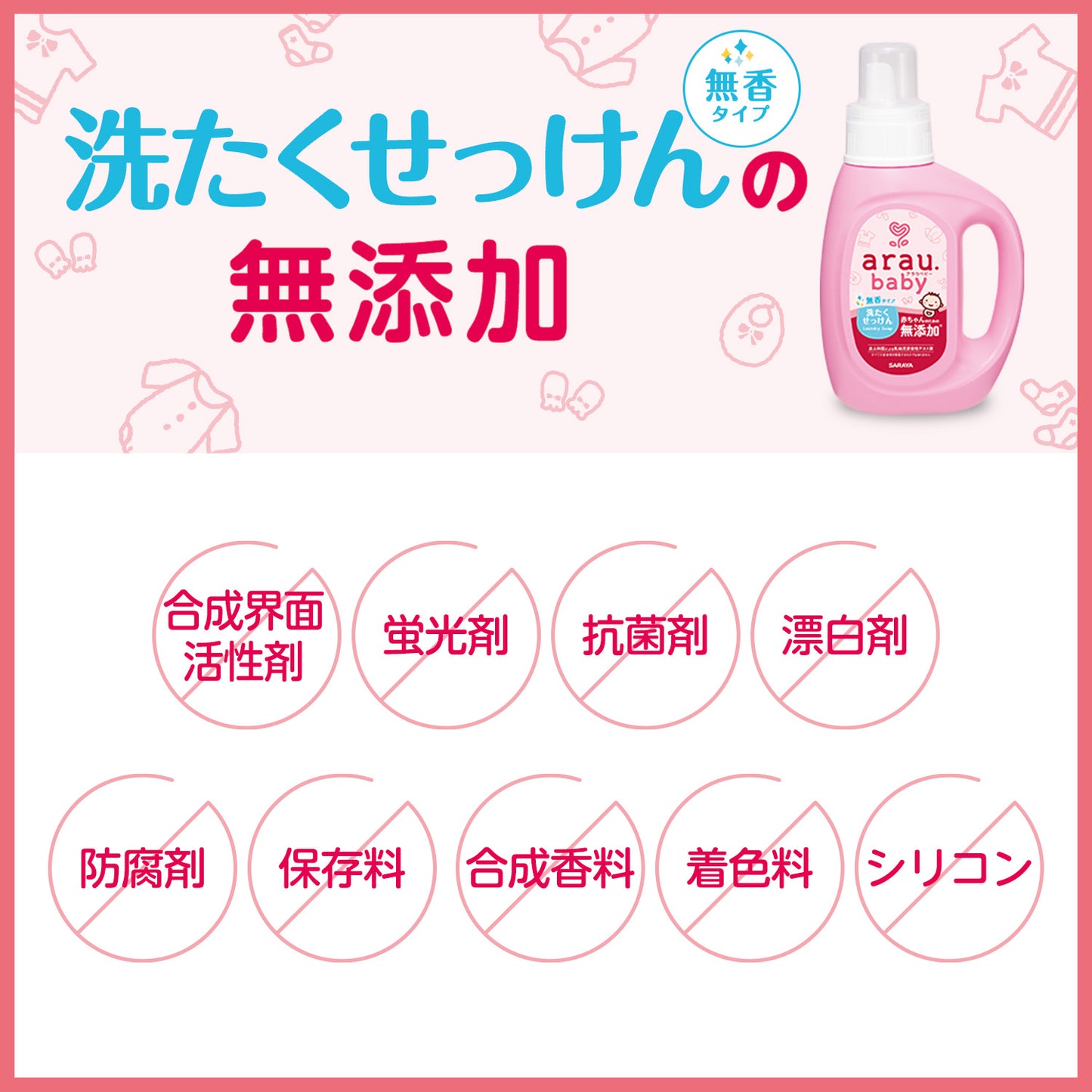 洗たくせっけんの無添加