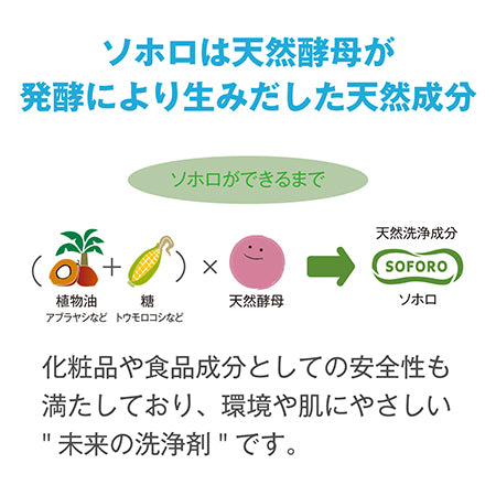 ソホロは天然酵母が発酵により生みだした天然成分