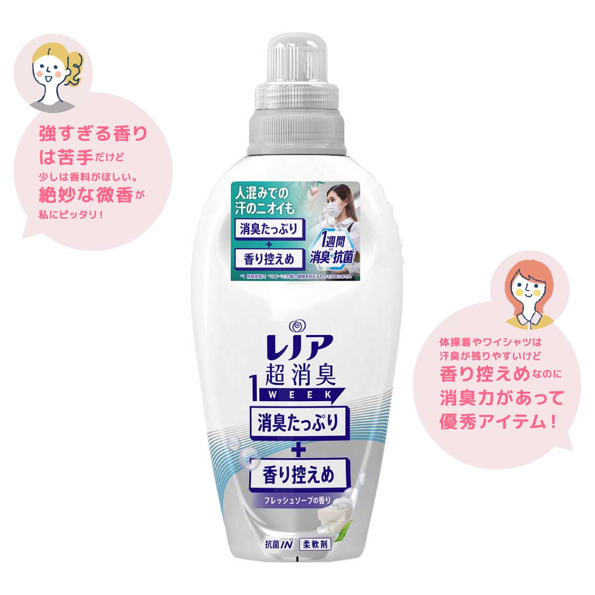 レノア 超消臭1week フレッシュソープ 本体 コメント付き