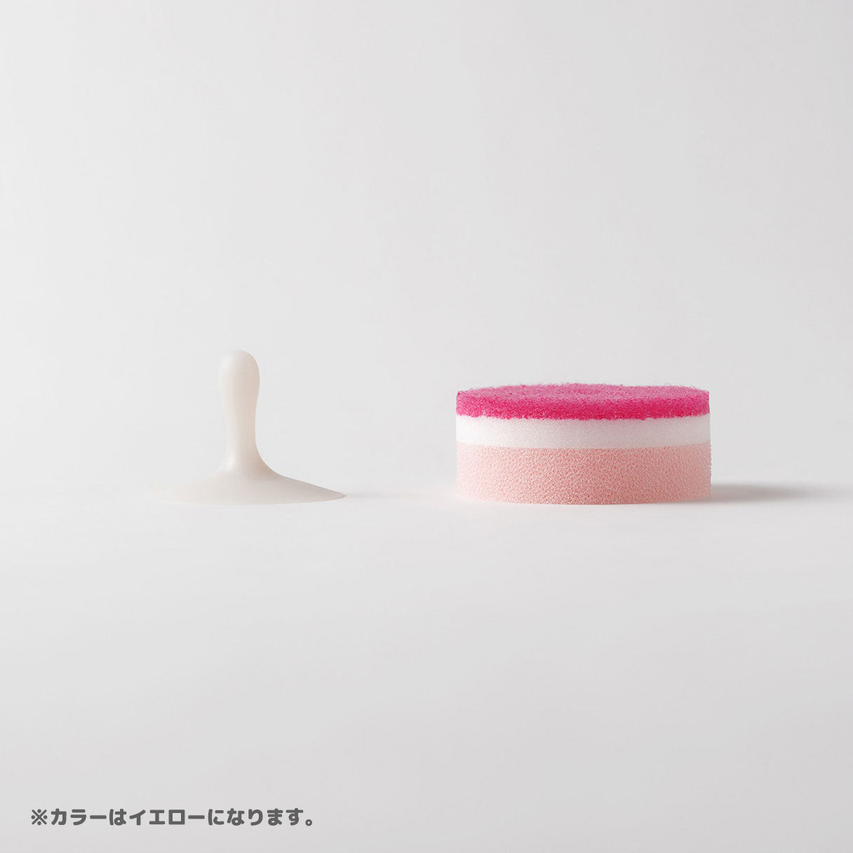 POCO スポンジと吸盤を横から見たところ
