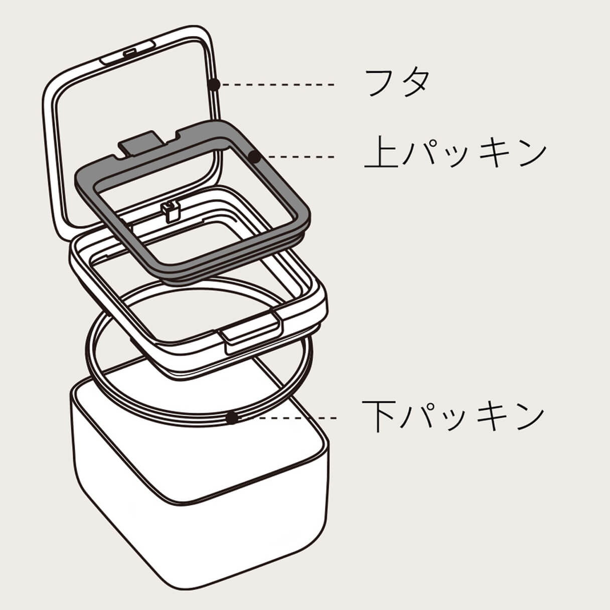 marna 保存容器 ショート ホワイト